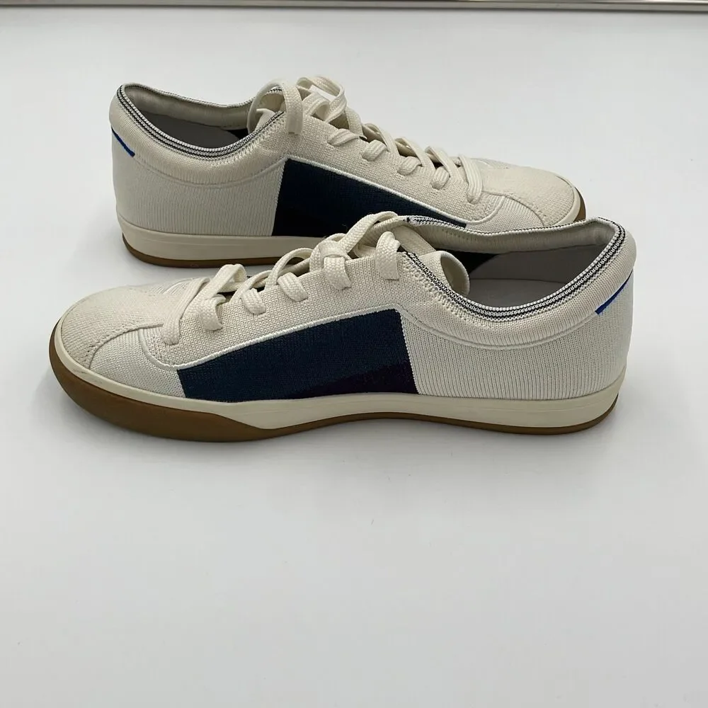 Rothys Lace Up Sneakers Blue Blackberry‎ Color Block Shoes Womens Size 8 EUC